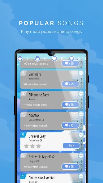 Piano Anime Tiles Music (Пиано Аниме Плитки Музыка) [МОД Меню] Screenshot 4