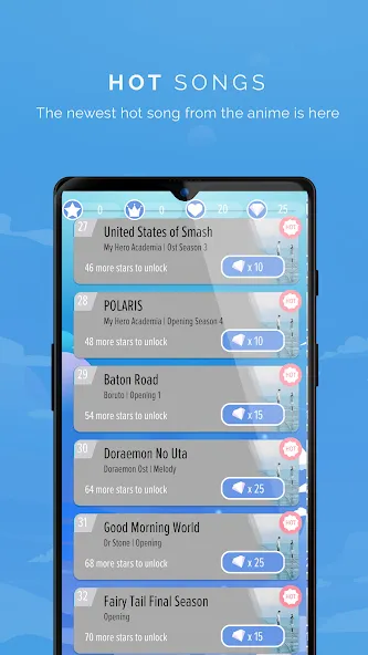 Piano Anime Tiles Music (Пиано Аниме Плитки Музыка) [МОД Меню] Screenshot 5
