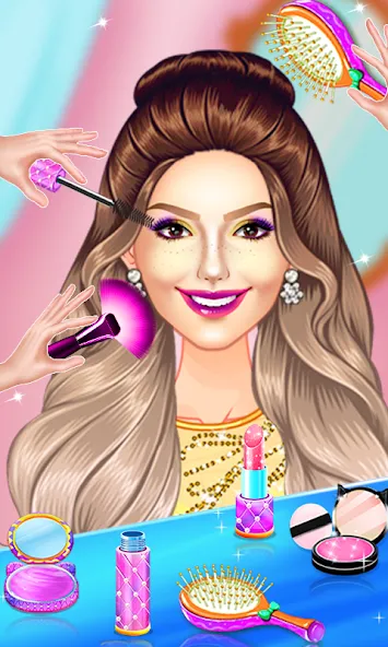 Makeup idol:Doll makeover 2024 (Роял Долл) [МОД Бесконечные монеты] Screenshot 2