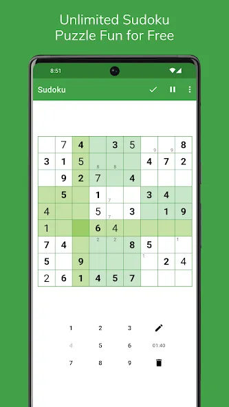 Sudoku [МОД Все открыто] Screenshot 1