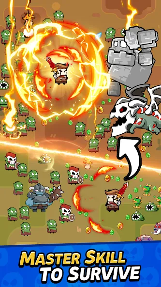 Solo Survivor IO Game (Монстер Ворлд) [МОД Много монет] Screenshot 4