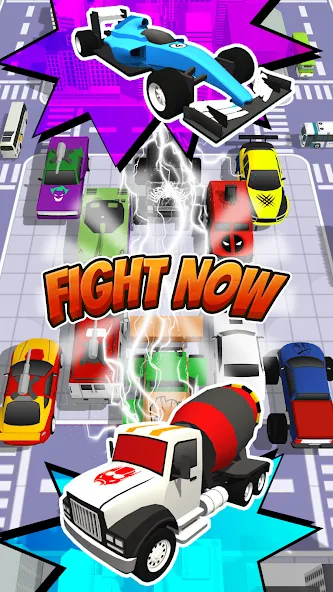 Superhero Car Merge Battle [МОД Бесконечные деньги] Screenshot 5