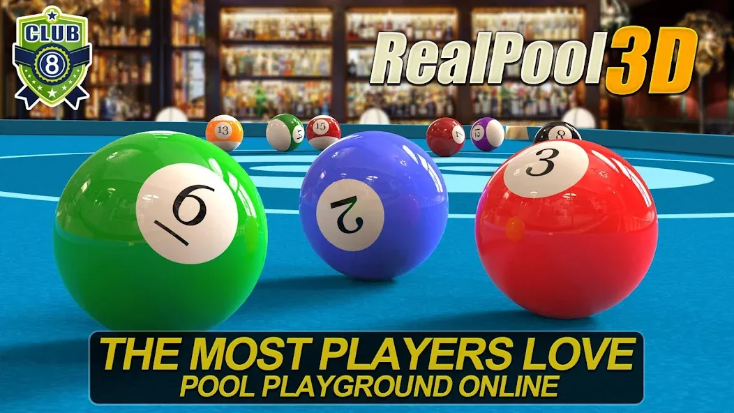 Real Pool 3D Online 8Ball Game (Реал Пул 3Д Онлайн 8Бол Гейм) [МОД Mega Pack] Screenshot 1
