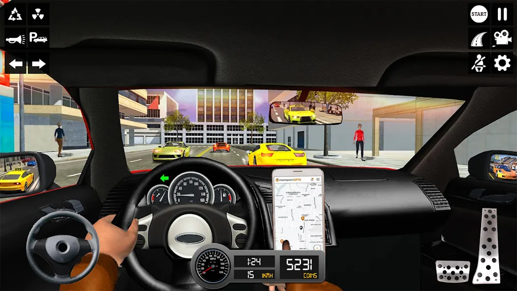 Taxi Simulator 3d Taxi Sim [МОД Много монет] Screenshot 5