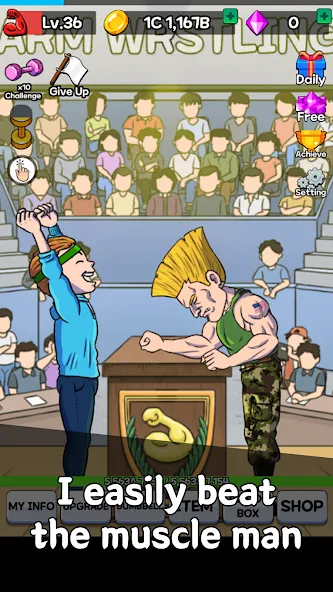 Arm Wrestling Clicker (Армреслинг Кликер) [МОД Много монет] Screenshot 5