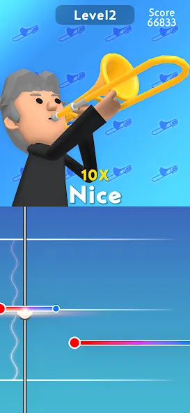 Trombone! [МОД Много монет] Screenshot 1