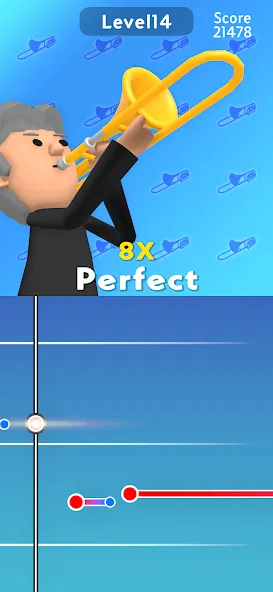 Trombone! [МОД Много монет] Screenshot 3