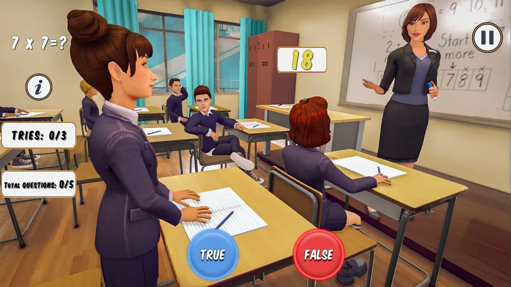 High School Teacher Simulator [МОД Бесконечные монеты] Screenshot 2