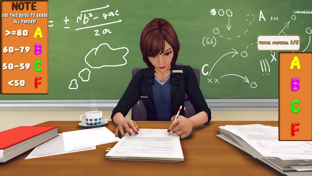 High School Teacher Simulator [МОД Бесконечные монеты] Screenshot 3