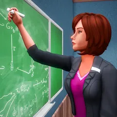 Скачать взлом High School Teacher Simulator  [МОД Бесконечные монеты]