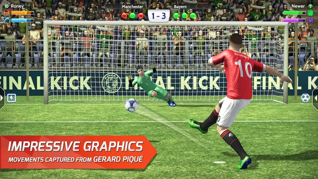 Final Kick: Online Soccer (Финаль кик) [МОД Все открыто] Screenshot 1
