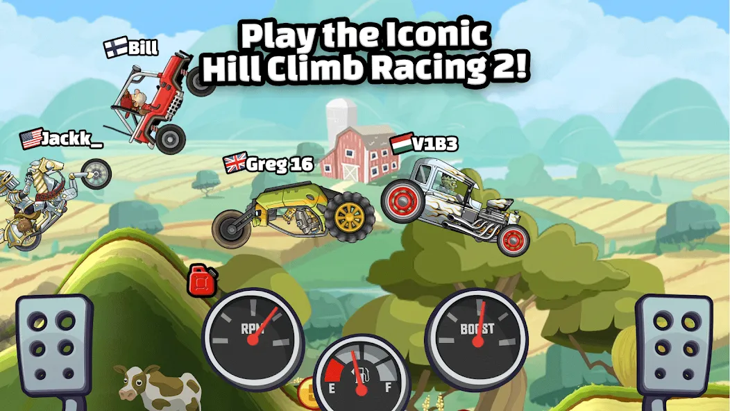 Hill Climb Racing 2 (Хилл Клаим Рейсинг 2) [МОД Много монет] Screenshot 1