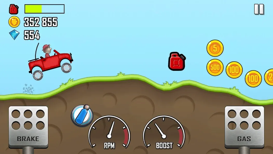 Hill Climb Racing (Хилл Клайм Рейсинг) [МОД Unlocked] Screenshot 1
