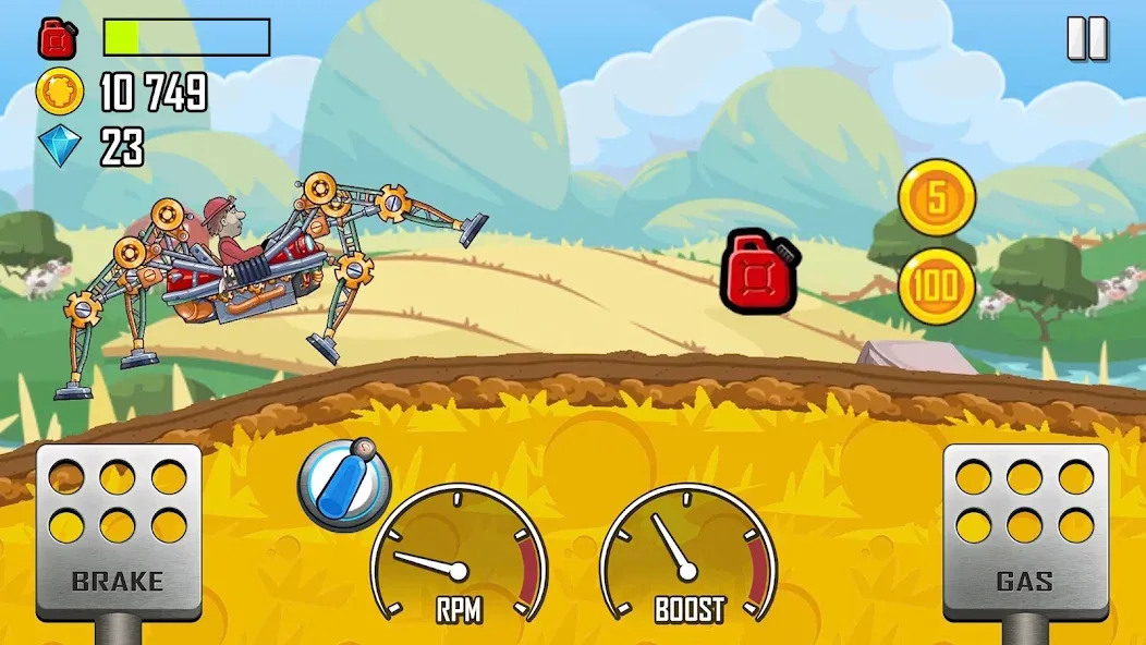 Hill Climb Racing (Хилл Клайм Рейсинг) [МОД Unlocked] Screenshot 2