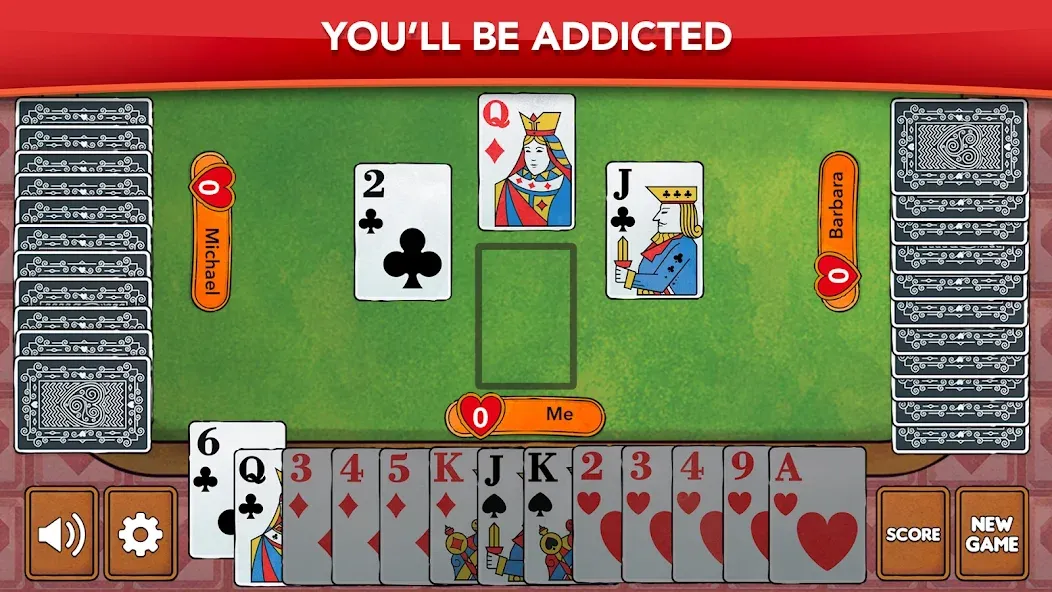 Hearts - Card Game Classic (Хартс) [МОД Menu] Screenshot 5
