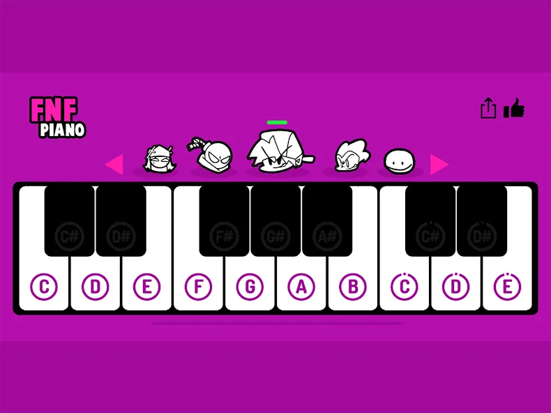 FNF Piano (ФНФ Пиано) [МОД Unlimited Money] Screenshot 4
