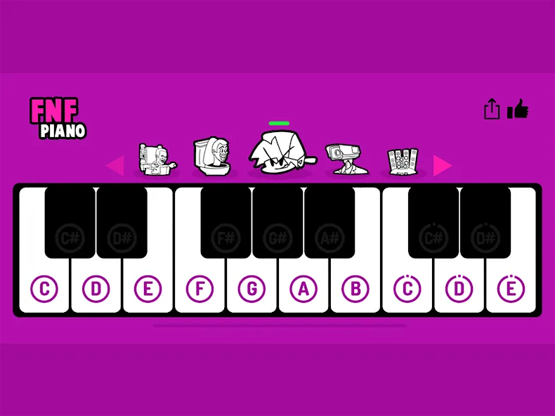 FNF Piano (ФНФ Пиано) [МОД Unlimited Money] Screenshot 5
