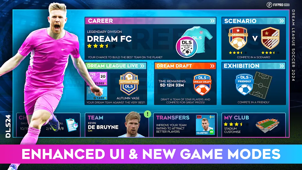 Dream League Soccer 2024 (Дрим Лиг Соккер 2023) [МОД Бесконечные деньги] Screenshot 1