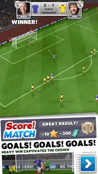 Score! Match - PvP Soccer [МОД Unlimited Money] Screenshot 1