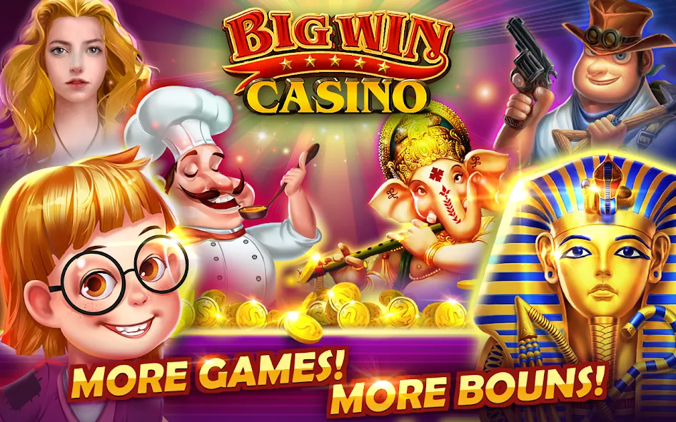 Big Win - Slots Casino™ (Биг Вин) [МОД Unlimited Money] Screenshot 1