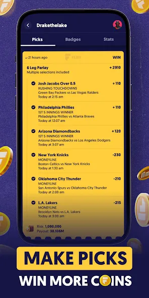 Fliff - Sports Picks (Флифф) [МОД Mega Pack] Screenshot 2