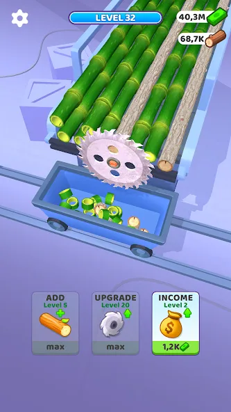 Idle Cutter: Wood Slice (Айдл Катер) [МОД Много денег] Screenshot 4