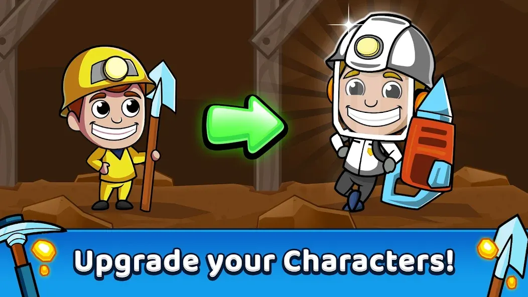 Idle Miner Tycoon: Gold Games [МОД Все открыто] Screenshot 2