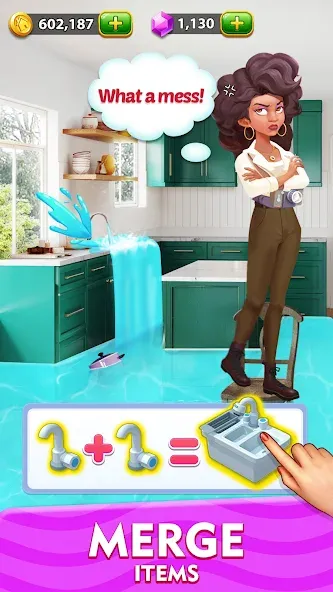 Solitaire Tripeaks Home: Merge (Солитер Трипикс Хоум) [МОД Много монет] Screenshot 2