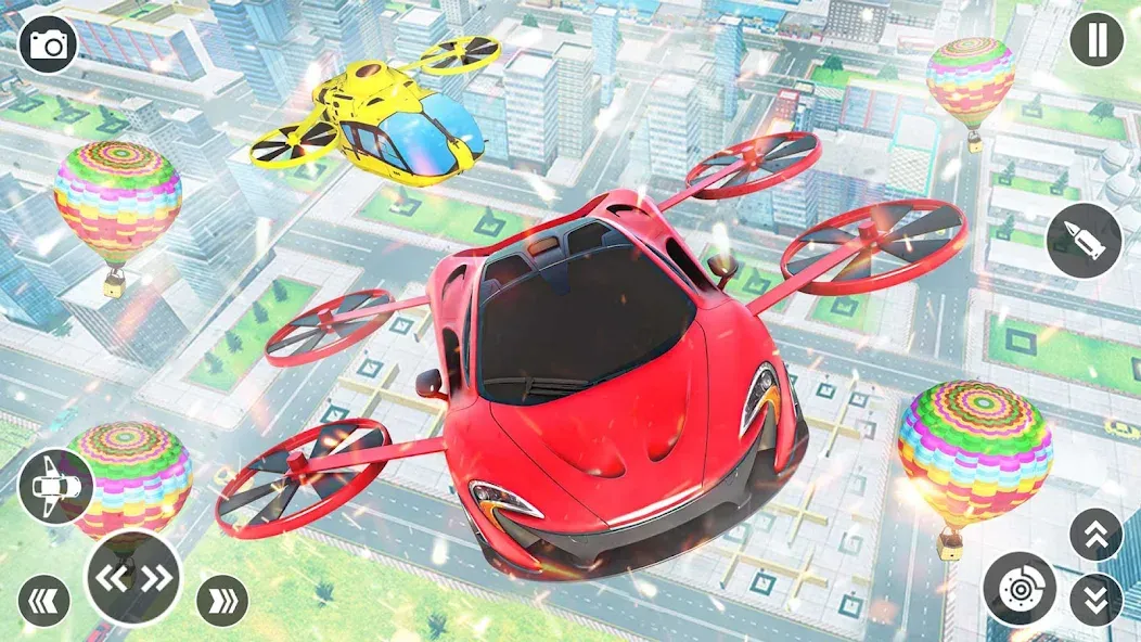 Flying Car Robot Shooting Game [МОД Menu] Screenshot 5