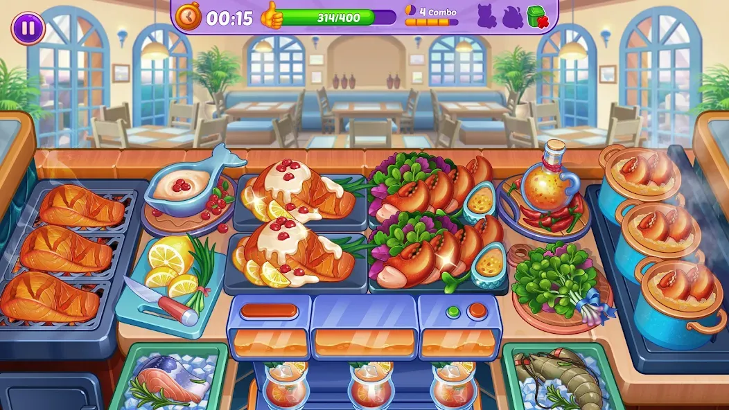 Cooking Crush - Cooking Game (Кукинг Краш) [МОД Menu] Screenshot 2