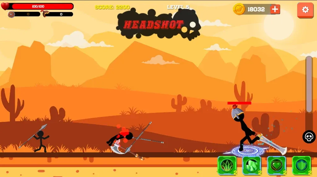 Spear war with Stickman (Спир вар) [МОД Бесконечные монеты] Screenshot 2