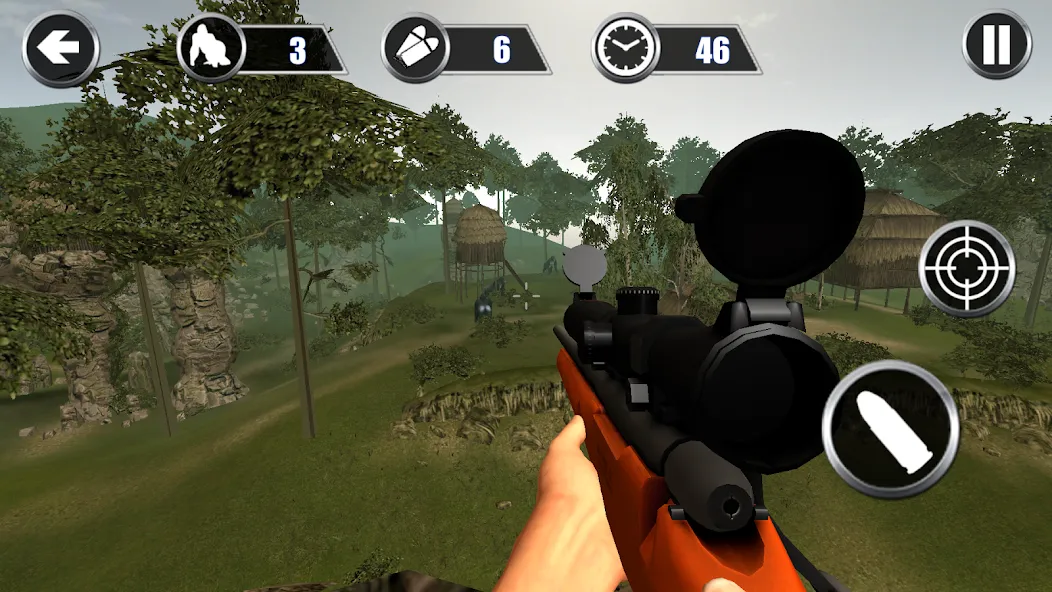 Gorilla Hunter: Hunting games (Горилла Хантер) [МОД Unlimited Money] Screenshot 3