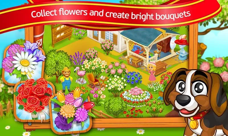 Farm Town: Cartoon Story [МОД Много денег] Screenshot 3