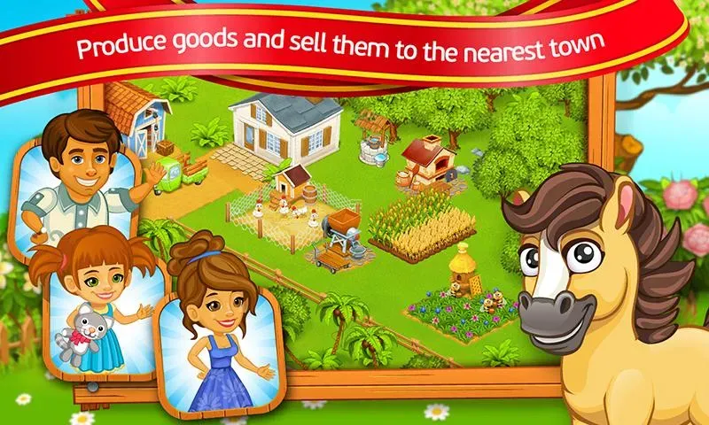 Farm Town: Cartoon Story [МОД Много денег] Screenshot 4
