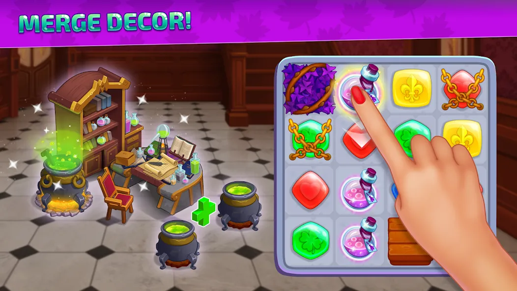 Chloe's Merge: House Design (Хэллоуин Мердж) [МОД Unlimited Money] Screenshot 2