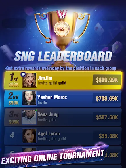 Holdem or Foldem - Texas Poker (Холдем или Фолдем) [МОД Menu] Screenshot 1