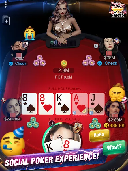 Holdem or Foldem - Texas Poker (Холдем или Фолдем) [МОД Menu] Screenshot 2