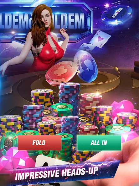 Holdem or Foldem - Texas Poker (Холдем или Фолдем) [МОД Menu] Screenshot 3