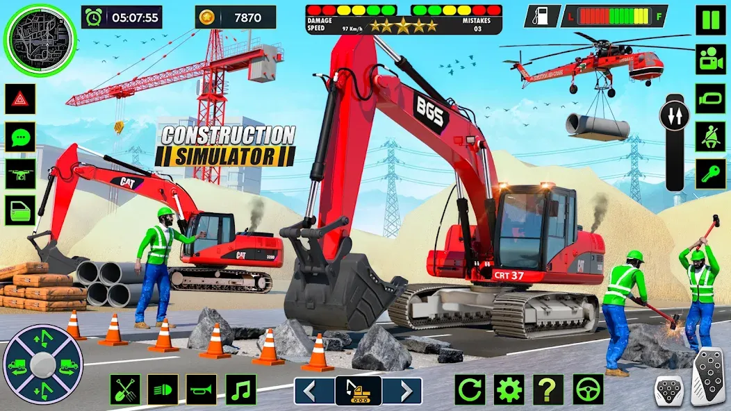 Real Road Construction Games (Реал Роад Конструкшн Геймс) [МОД Mega Pack] Screenshot 5