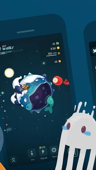 Walkr: Fitness Space Adventure (Уолкр) [МОД Бесконечные монеты] Screenshot 5