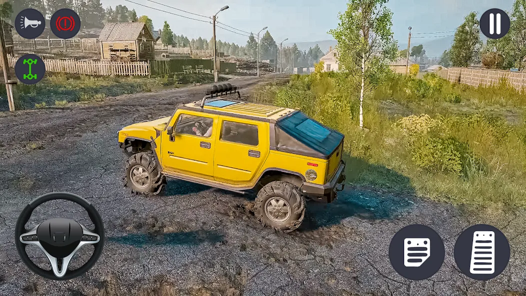 4x4 Jeep Offroad Car Driving (Джип Оффроуд Автомобиль Вождения) [МОД Меню] Screenshot 5