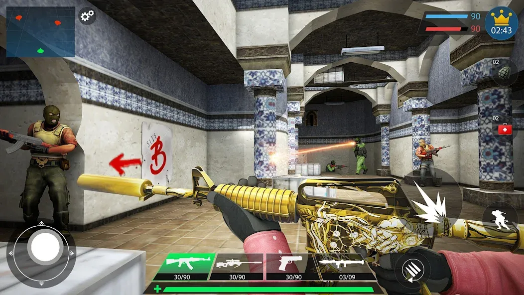 Commando Gun Shooting Games 3D [МОД Mega Pack] Screenshot 4