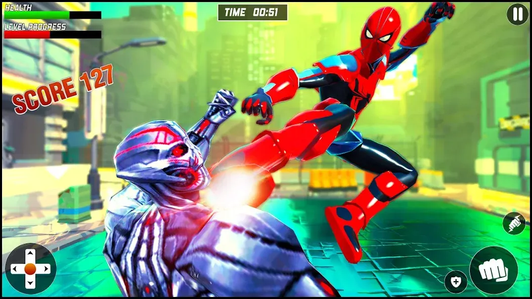 Strange Robot Spider hero Game [МОД Unlimited Money] Screenshot 3