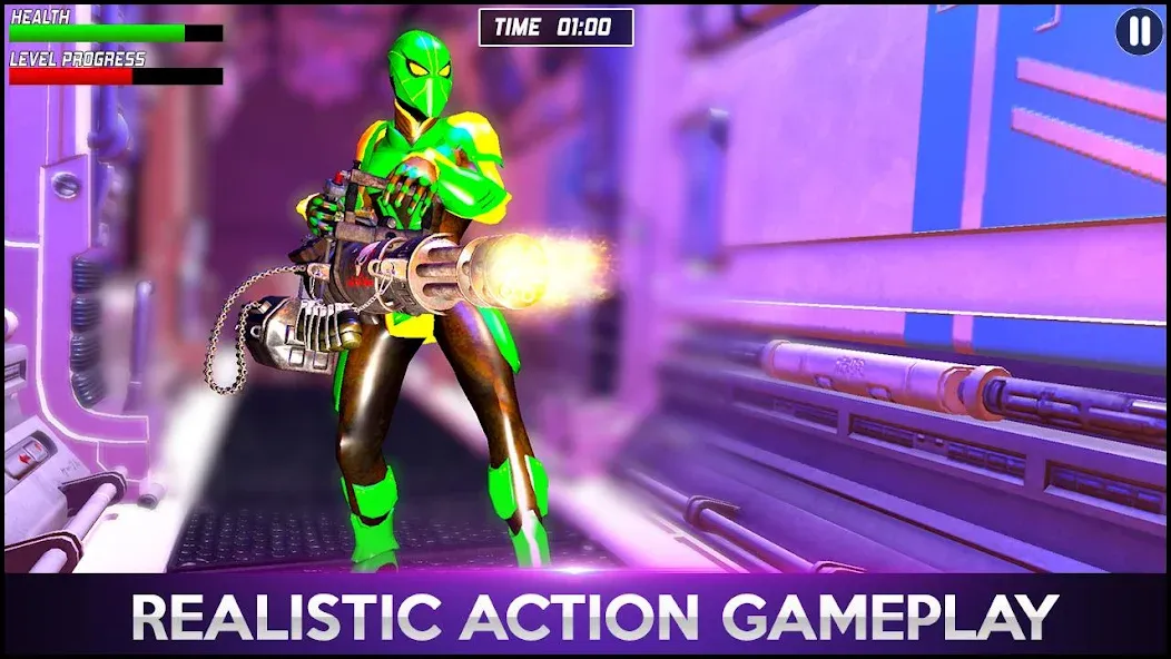 Strange Robot Spider hero Game [МОД Unlimited Money] Screenshot 4