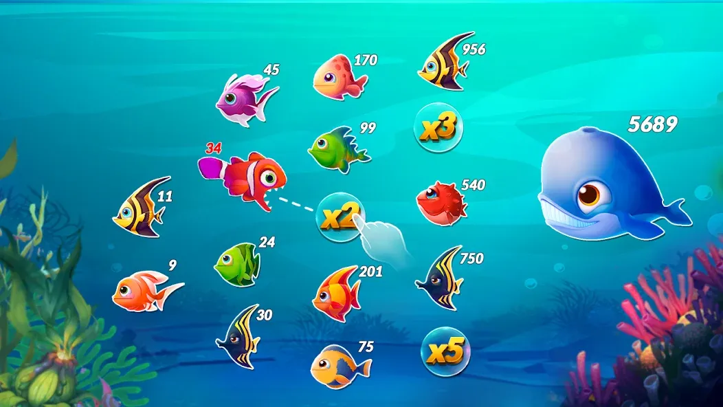 Big Eat Fish Games Shark Games [МОД Все открыто] Screenshot 3