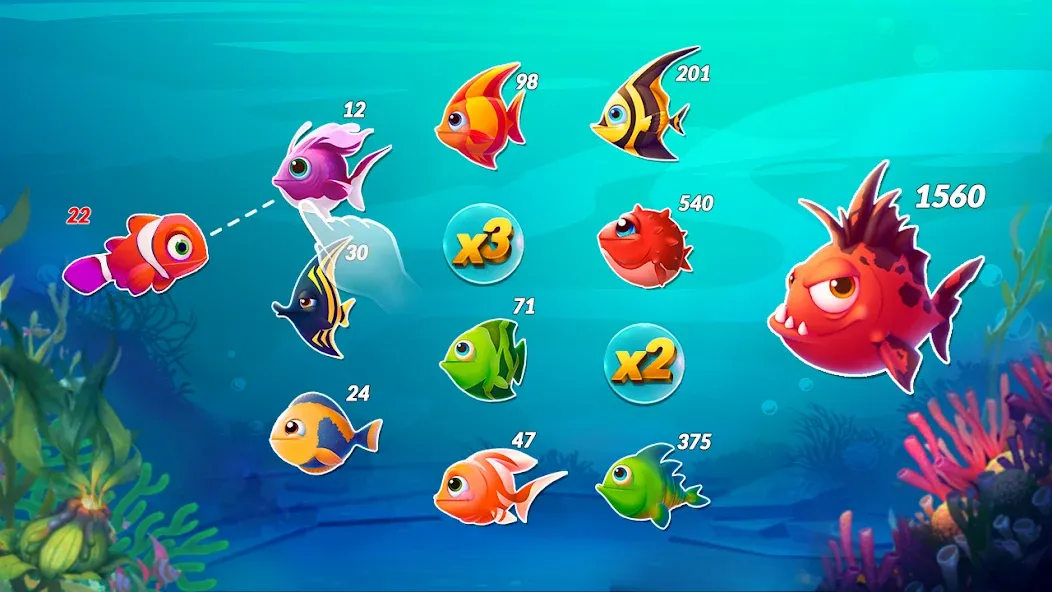 Big Eat Fish Games Shark Games [МОД Все открыто] Screenshot 5