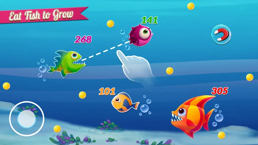 Fish.IO Fish Games Shark Games (Фиш Ай О Фиш Геймс Шарк Геймс) [МОД Много денег] Screenshot 5