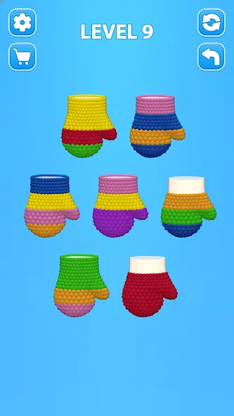 Cozy Knitting: Sorting games (Кози Ниттинг) [МОД Unlimited Money] Screenshot 2