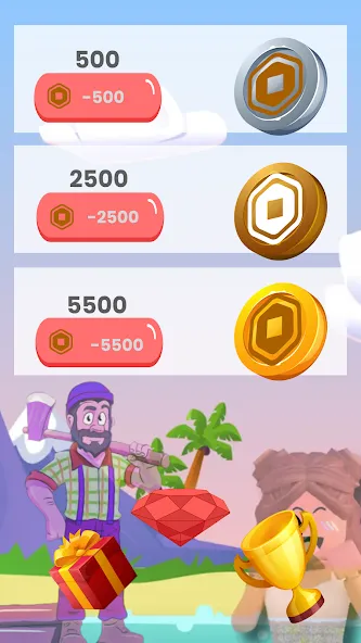 Robux Easy Scratch (Робукс Легко Скретч РБХ) [МОД Mega Pack] Screenshot 1