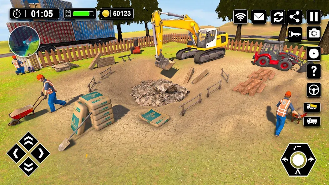 Wood House Construction Game [МОД Unlimited Money] Screenshot 1